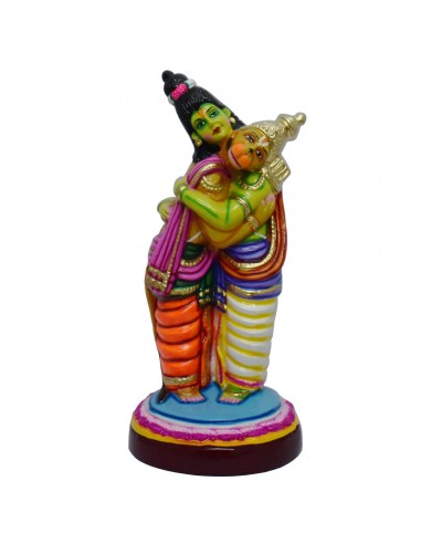 Ramar Hanuman Hugging - 17"