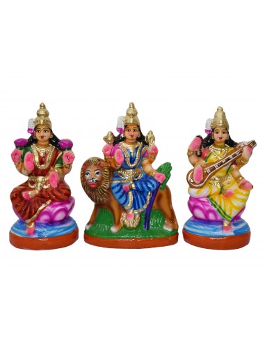 Lakshmi,Saraswathi,Durga Medium - 10"