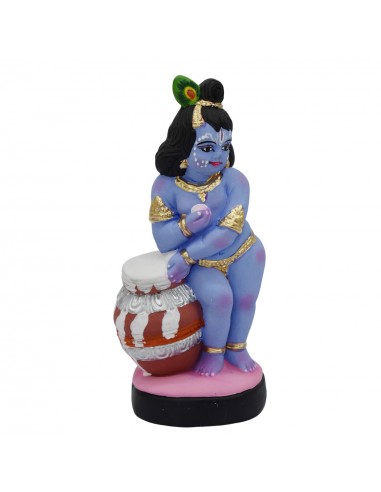 Standing Krishna With Butter Pot - 9"