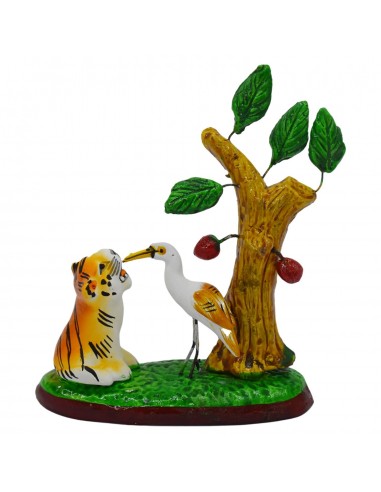 Tiger with Cattle Egret - 6"