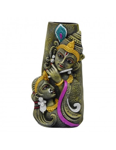 Flower pot Radha Krishna (2) - 10"
