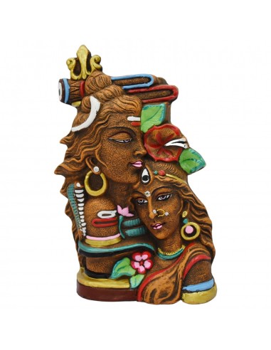 Flower pot Shiva Parvathi - 10"